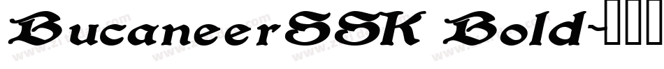 BucaneerSSK Bold字体转换